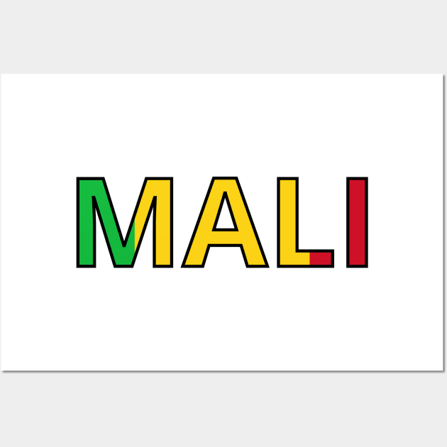 Drapeau Mali Wall Art by Pixelforma